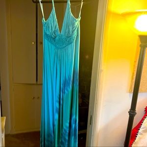 Tiedye Sky Maxi summer dress cotton large and long! Perfect for summer!